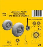 Lancaster Mk.I/III Mainwheels and Tailwheel w/Leg