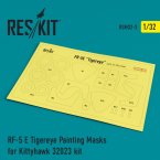 RF-5 E Tigereye Painting Masks for Kittyhawk 32023 kit