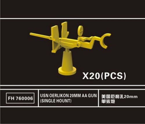 USN Oerlikon 20mm AA Gun (Single Hount)