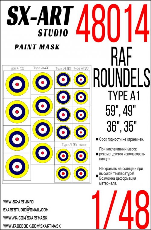 Raf Roundels Type A1 (56?, 49?, 36?, 35?)