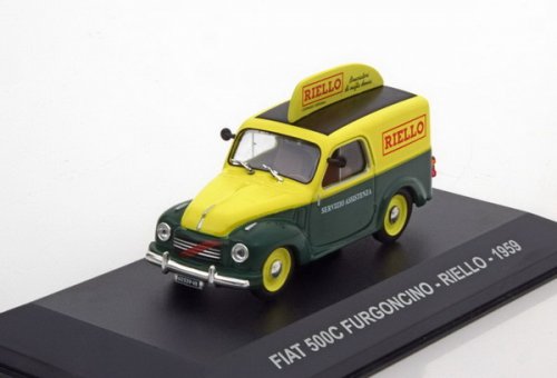 FIAT 500C FURGONCINO "RIELLO" 1959 Yellow/Green