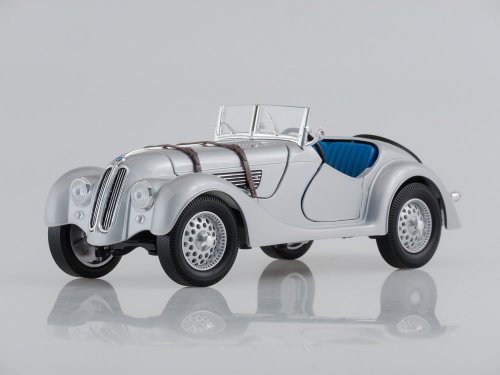 BMW 328, silver, 1940, Verdeck liegt bei