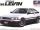    Toyota AE86 Levin &#039;83 (White/Black) (Aoshima)