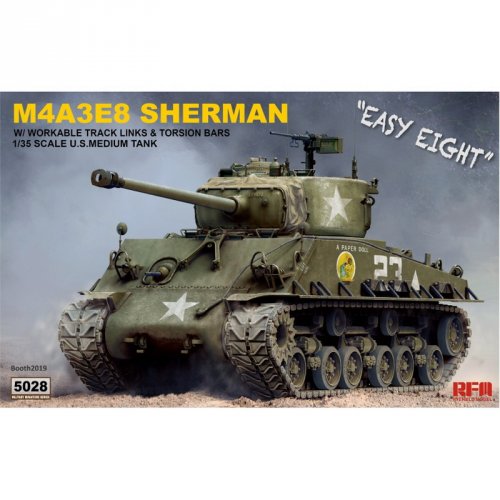 M4A3E8 Sherman w/workable track links and torsion bars