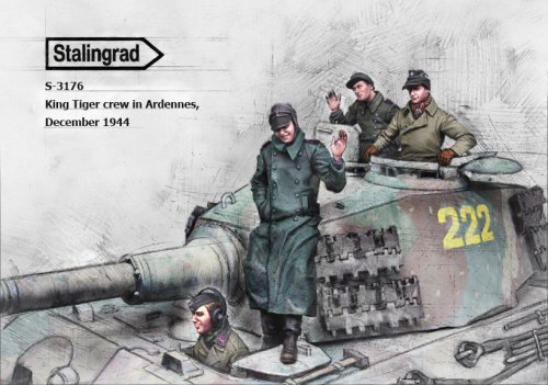King Tiger crew in Ardennes
