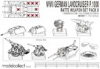 WWII German Landcruiser P.1000 Ratte Weapon Set Pack II