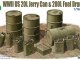    WWII US 20L Jerry Can &amp; 200L Fuel Drum Set (Classy Hobby)