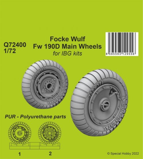 Focke Wulf Fw 190D-9 Main Wheels / for IBG kits