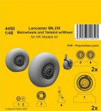 Lancaster Mk.I/III Mainwheels and Tailwheel w/Leg