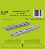 Junkers Ju 87D/G Exhausts  / for Academy and Special Hobby Kits