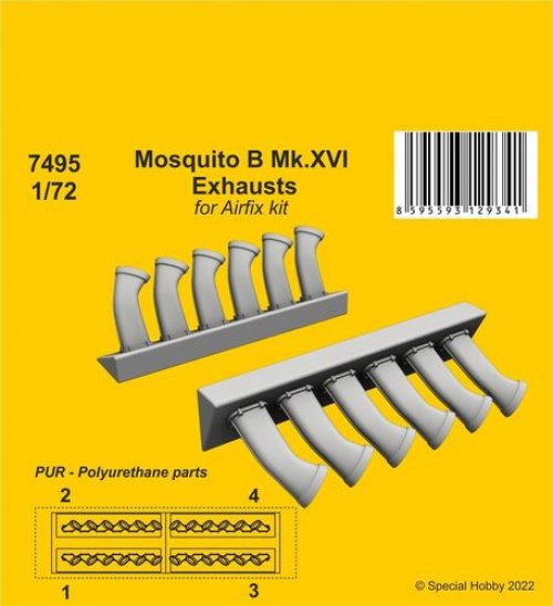 Mosquito B Mk.XVI Exhausts