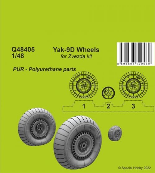 Yak-9D Wheels