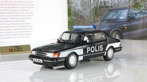 Saab 900 turbo Полиция Финляндии, Полицейские машины мира №72 (без журнала)