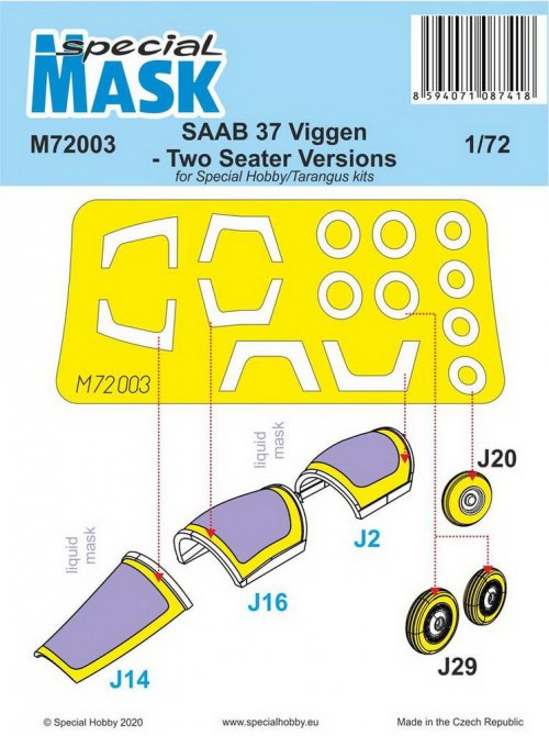 SAAB 37 Viggen Two Seater Mask