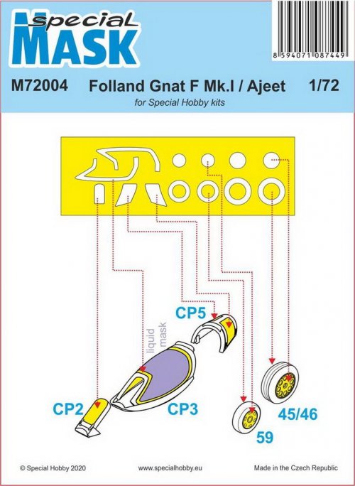 Folland Gnat/Ajeet Mask