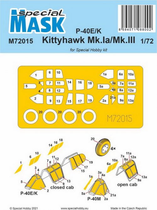 P-40E/K/Kittyhawk Mk.Ia/Mk.III Mask