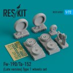   Fw-190/Ta-152 (Late version) Type 1 wheels set