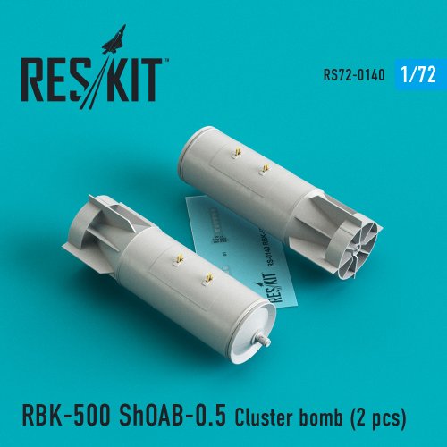 RBK-500 ShOAB-0.5 Cluster bomb (2 pcs)  (Su-17, Su-22, Su-24, Su-25, Su-34)