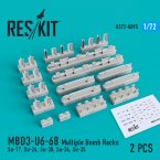 MBD3-U6-68 Multiple Bomb Racks (Su-17, Su-24, Su-30, Su-34, Su-35) (2 pcs)