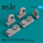   MiG-21 (F/F13/U/US) wheels set