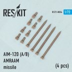 AIM-120 (A/B) AMRAAM missile (4 pcs) (F-15A/C/D/E, F-16A/C, F/A-18A/C)