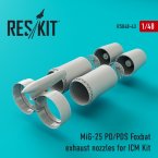 MiG-25P/PD/PDS exhaust nozzles