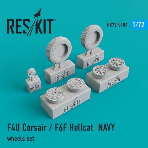   F4U Corsair / F6F Hellcat NAVY wheels set