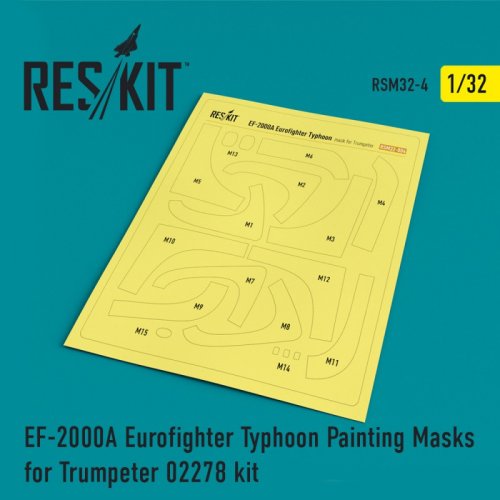 EF-2000A Eurofighter Typhoon Painting Masks for Trumpeter
