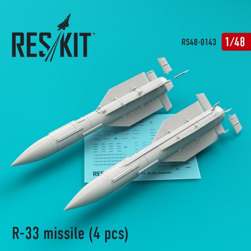 R-33 missiles for MiG-31 (4 pcs)