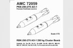 РБК-250-275 АО-1сч (2шт.) /разовая бомбовая кассета  калибра 250 кг. с АО-1/