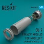 Su-7 exhaust nozzles for Modelsvit