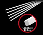 Plastic Beams 1.5mm Square Rod 200mm 5pcs/set