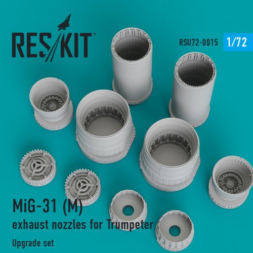 MiG-31 (M) exhaust nozzles for Trumpeter