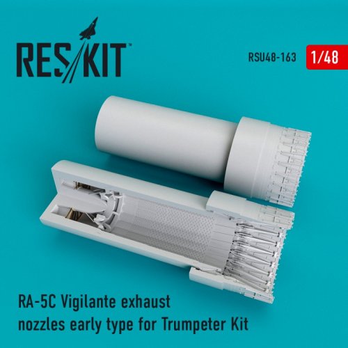 RA-5C Vigilante exhaust nozzles early type for Trumpeter Kit