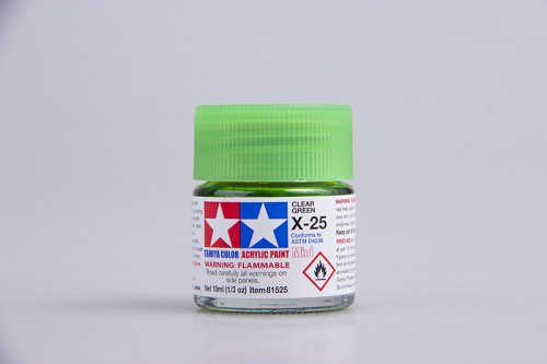    (Clear green), X-25