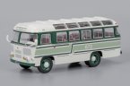 Модель автобуса 672 бело-зелёный
