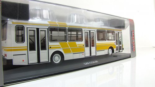 Автобус Ликинский-5256 городской, белый/желтый