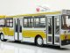Масштабная коллекционная модель Автобус Ликинский-5256 городской, белый/желтый (Classicbus)