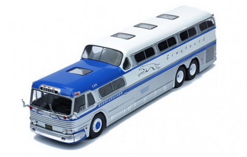  GM PD-4501 "GREYHOUND SCENICRUISER" 1956 Blue/White