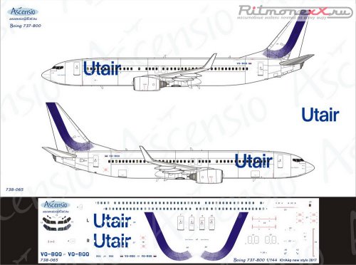    Boeing 737-800 UtAir (new colors 2017)