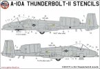 A-10A Thunderbolt stencils
