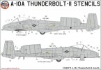 A-10A Thunderbolt stencils