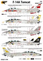 F-14A Tomcat, 5 marking options: VF-1, VF-142, VF-211, VF-21, VF-84.