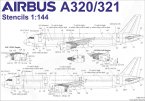   Airbus A32x Stencils (for Zvezda)