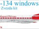    Tupolev Tu-134 for Zvezda kit (clear) (UpRise)