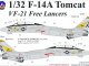    F-14A Tomcat VF-21 Lancer, with stencils (UpRise)