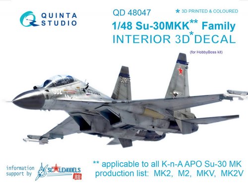 Su-30MKK Interior 3D Decal