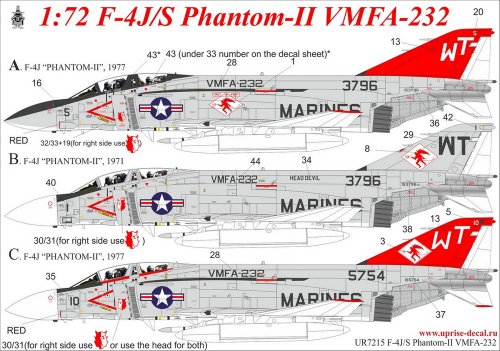   F-4J/S Phantom-II VMFA-232