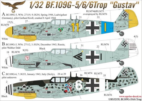 Bf.109G-5/6/6 Trop  for Border model