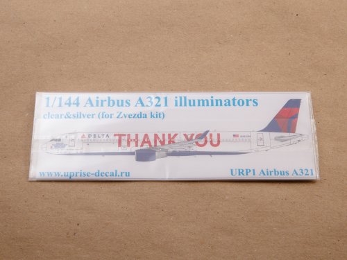   Airbus A321 for Zvezda kit illuminators (clear+silver)